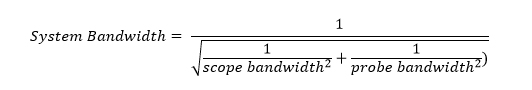 oscilloscope system bandwidth